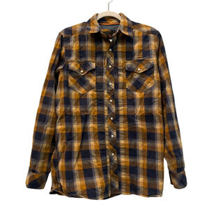 5.11 Tactical‎ Mens Covert Plaid Flannel Pearl Snap Shirt Size Small Workwear